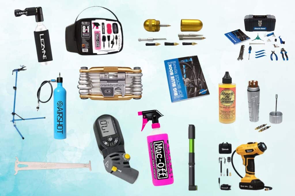 Mountain bike tools and maintenance products for a gift guide